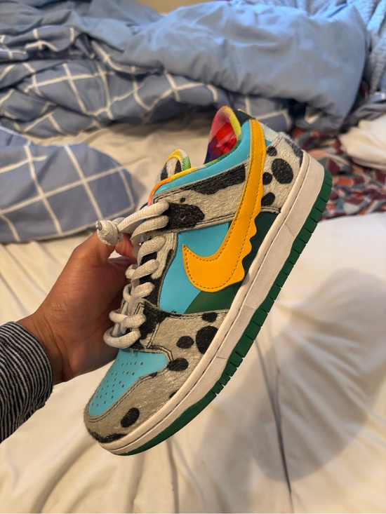 Nike Shoes - Nike Dunk Low SE Turquoise Yellow Dalmatian Print